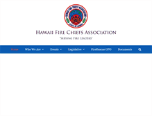 Tablet Screenshot of hawaiifirechiefs.org